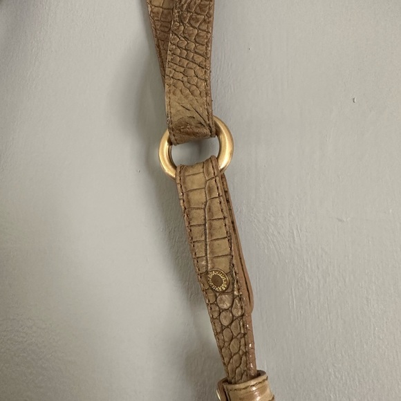 Brahmin toasted almond leather twist latch shoulder bag - Picture 8 of 15